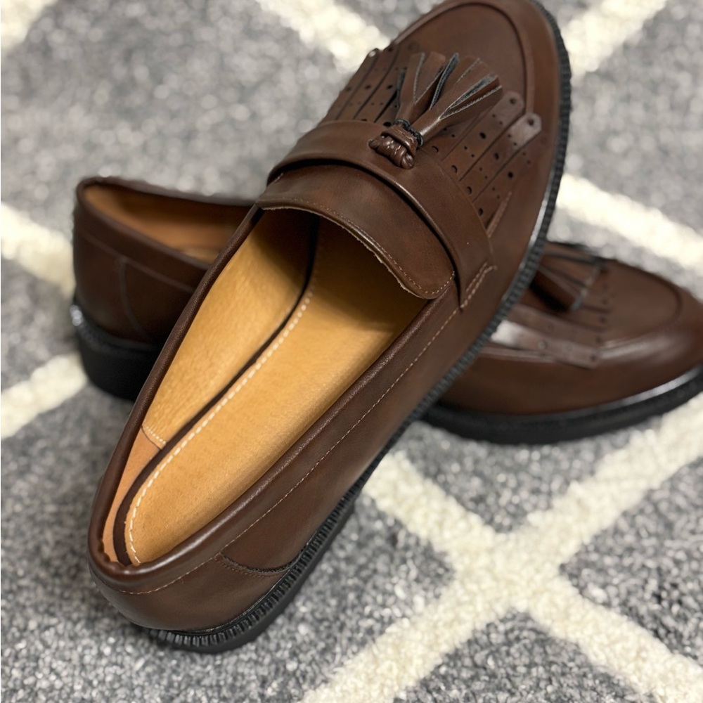 Men's Brown Tassel Loafers